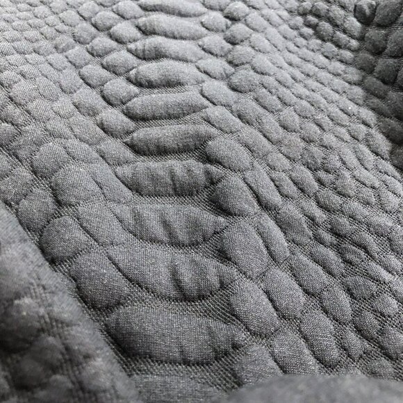 Sharagano Sweater Dress Size 12 Blue Textured Snake Animal Tufted Long Sleeve - Picture 7 of 11